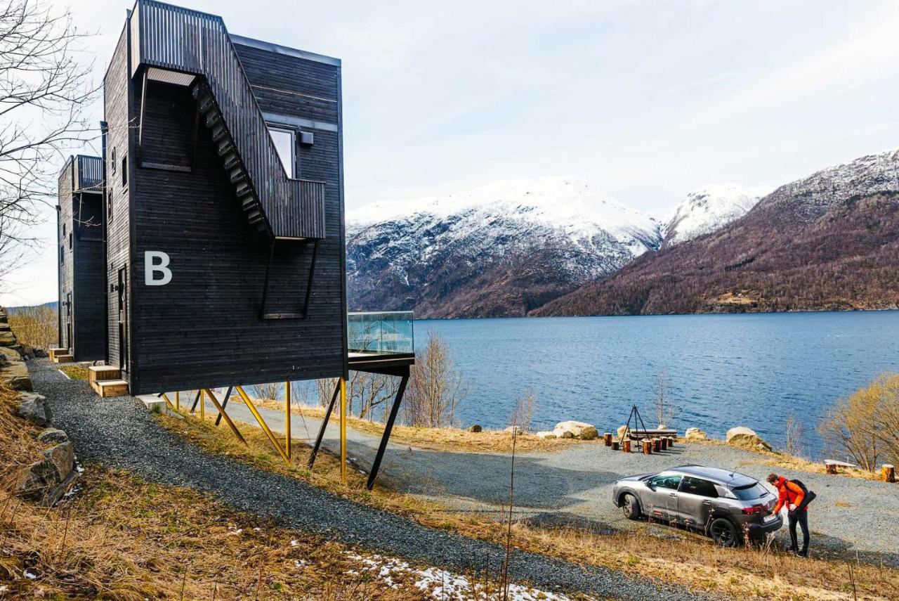 Mikrohyttene I Akrafjorden Etnesjoen Exterior foto